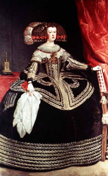 Queen Maria Anna of Spain (1635-96), wife of King Philip IV of Spain (1605-65) van Diego Rodriguez de Silva y Velázquez