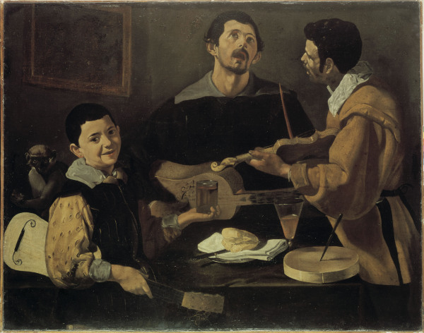 Velazquez / Three Musicians / c.1616/20 van Diego Rodriguez de Silva y Velázquez