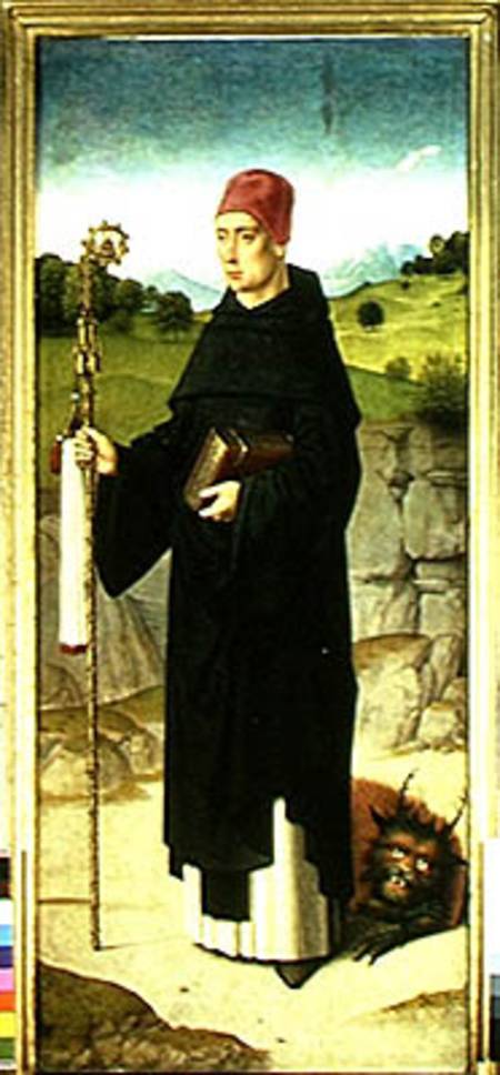 St. Bernard, left hand panel from the Triptych of St. Erasmus van Dieric Bouts d. Ä.