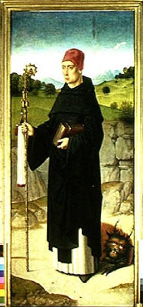 St. Bernard, left hand panel from the Triptych of St. Erasmus