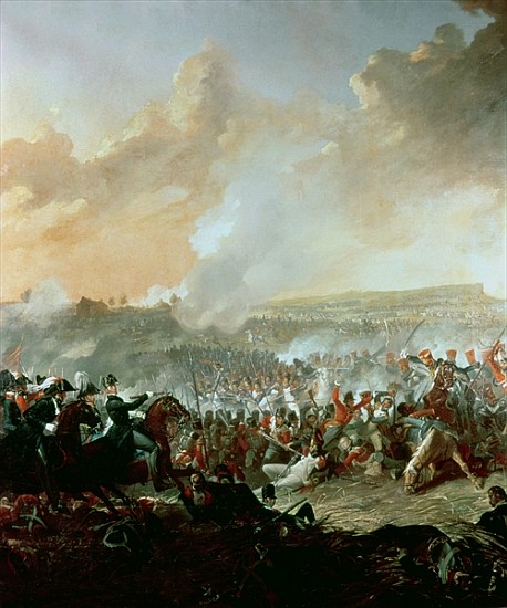 The Battle of Waterloo, 18th June 1815 (detail of 209202) van Denis Dighton