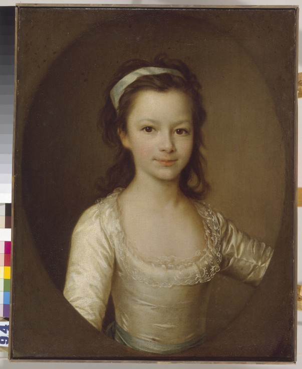 Portrait of Countess Yekaterina Artemyevna Vorontsova (1780-1836) as Child van Dimitrij Grigorjewitsch Lewizkij