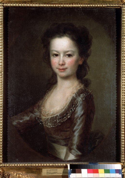 Portrait of Countess Maria Artemyevna Vorontsova as Child van Dimitrij Grigorjewitsch Lewizkij