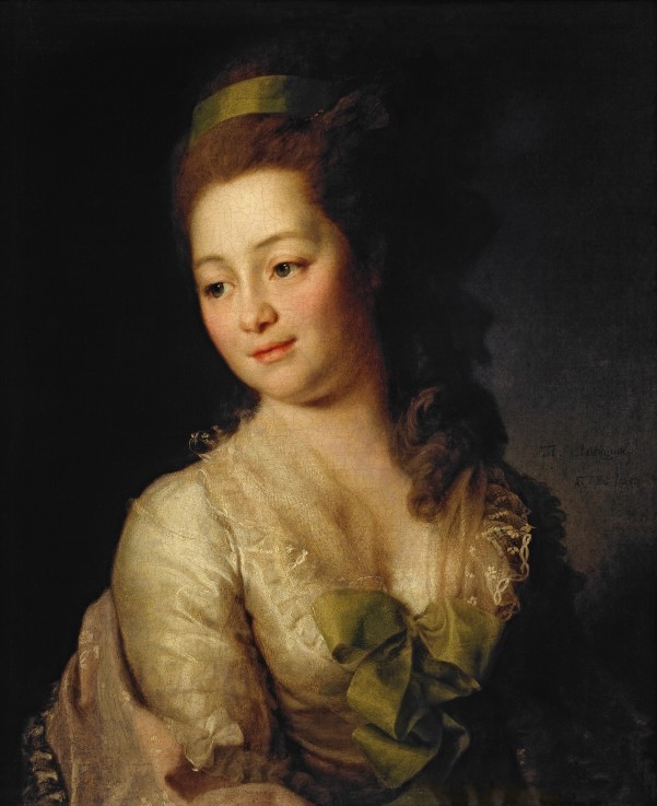 Portrait of Maria Dyakova van Dimitrij Grigorjewitsch Lewizkij