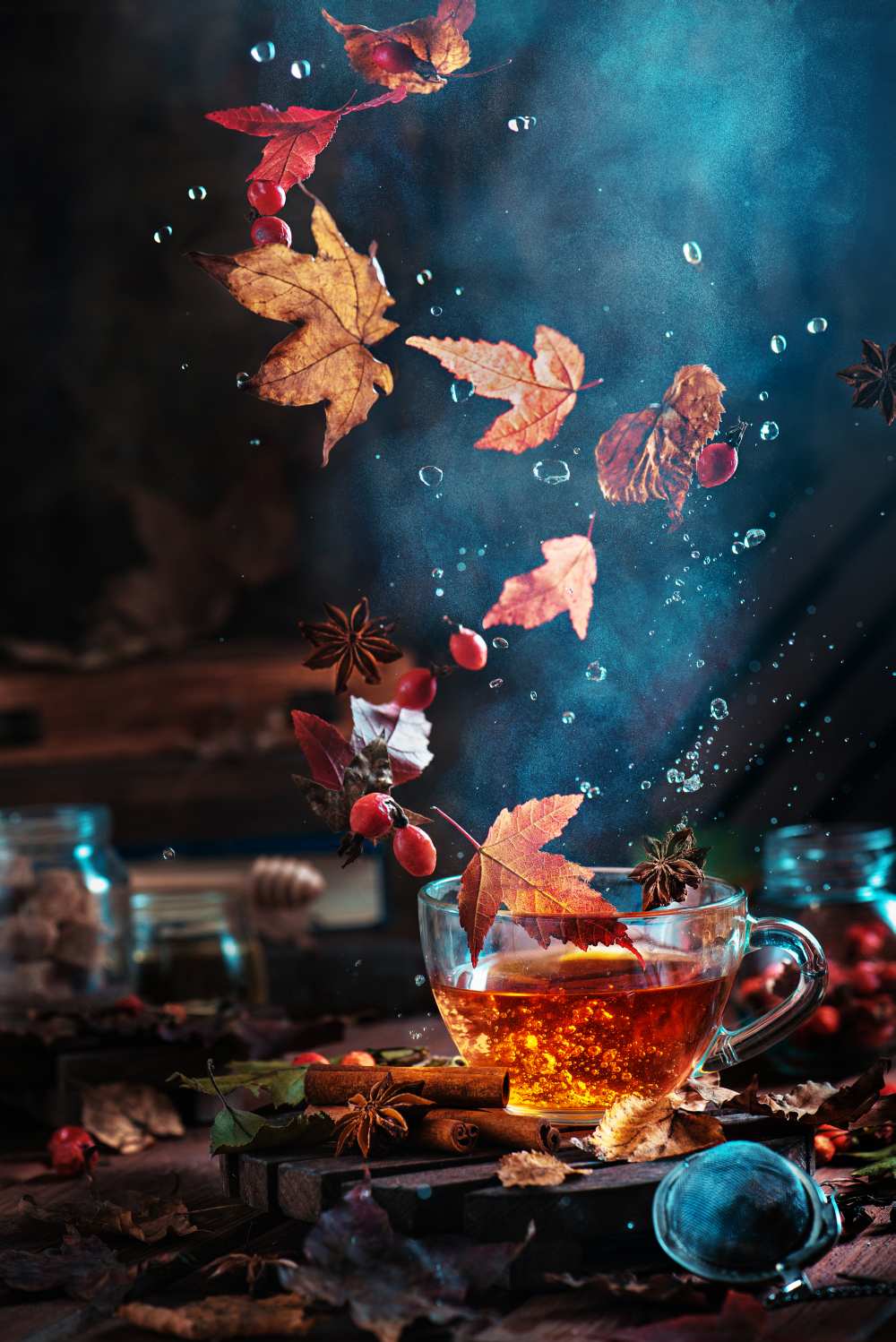 Briar tea with autumn swirl van Dina Belenko