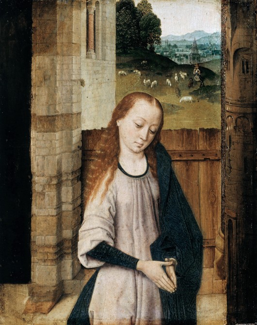 Virgin in Adoration van Dirck Bouts