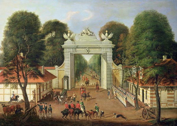 Sentry at the Jaegertor, Potsdam, c.1735 van Dismar Degen