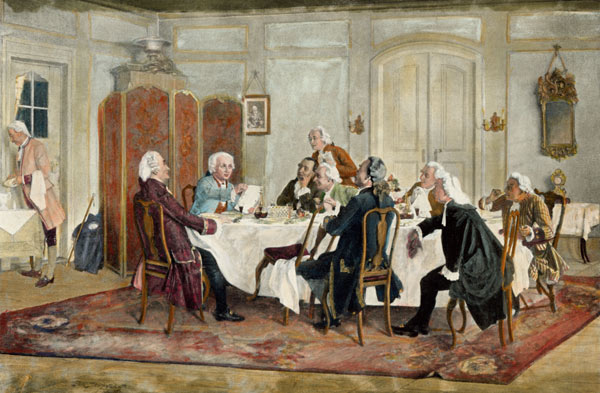 Kant , Kant and table partners van Emil Doerstling