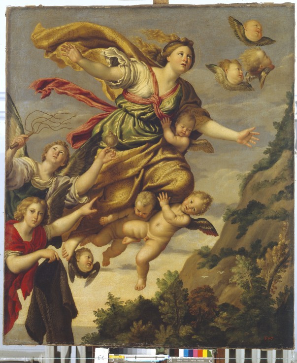 Mary Magdalene Taken up to Heaven van Domenichino (eigentl. Domenico Zampieri)