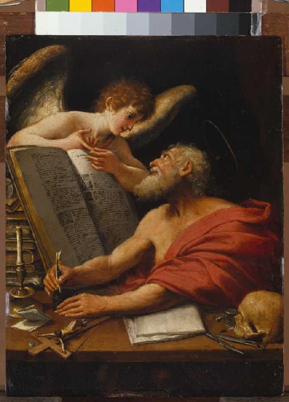Der hl. Matthäus und der Engel van Domenichino (eigentl. Domenico Zampieri)