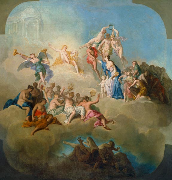 The Triumph of the Arts van Domenico Corvi