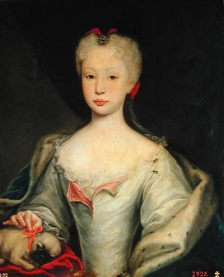 Maria Barbara de Braganza (d.1758) Queen of Spain van Domenico Dupra
