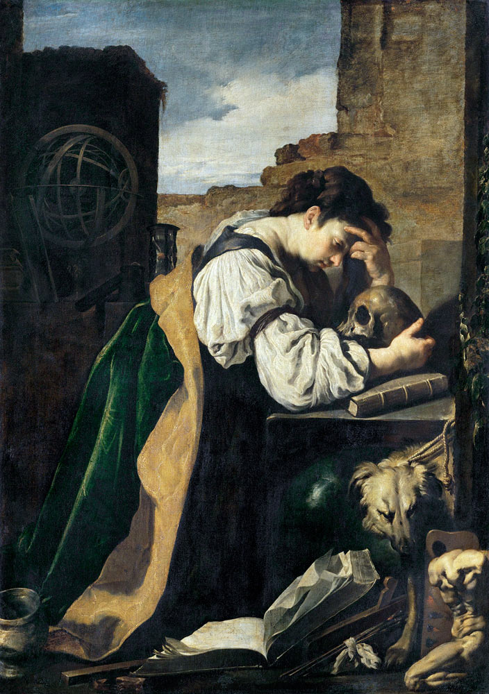 Domenico Feti / Melancholy / Painting van Domenico Fetti
