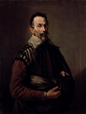 Portrait of Claudio Monteverdi (1567-1643) (oil on canvas) van Domenico Fetti
