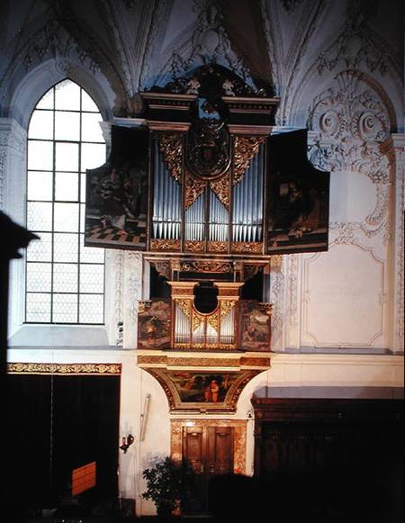 View of the Renaissance organ van Domenico Pozzo