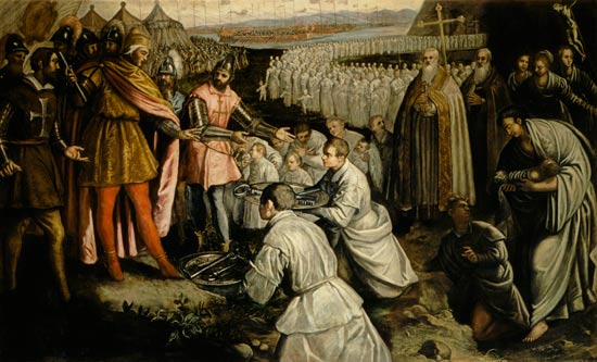 The Surrender of Zara van Domenico Tintoretto