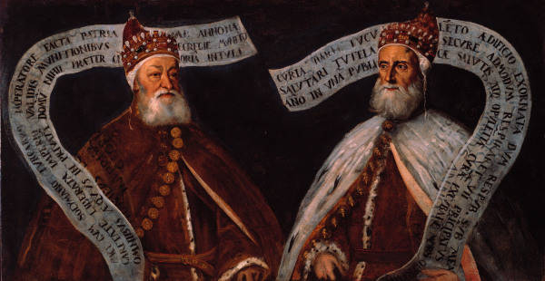 D.Tintoretto, Pietro Lando u.F.Donato van Domenico Tintoretto