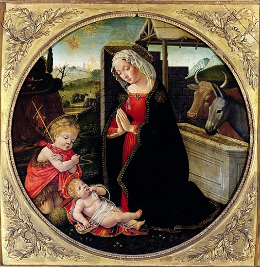 Madonna and Child with St. John the Baptist van Domenico (Domenico Bigordi) Ghirlandaio