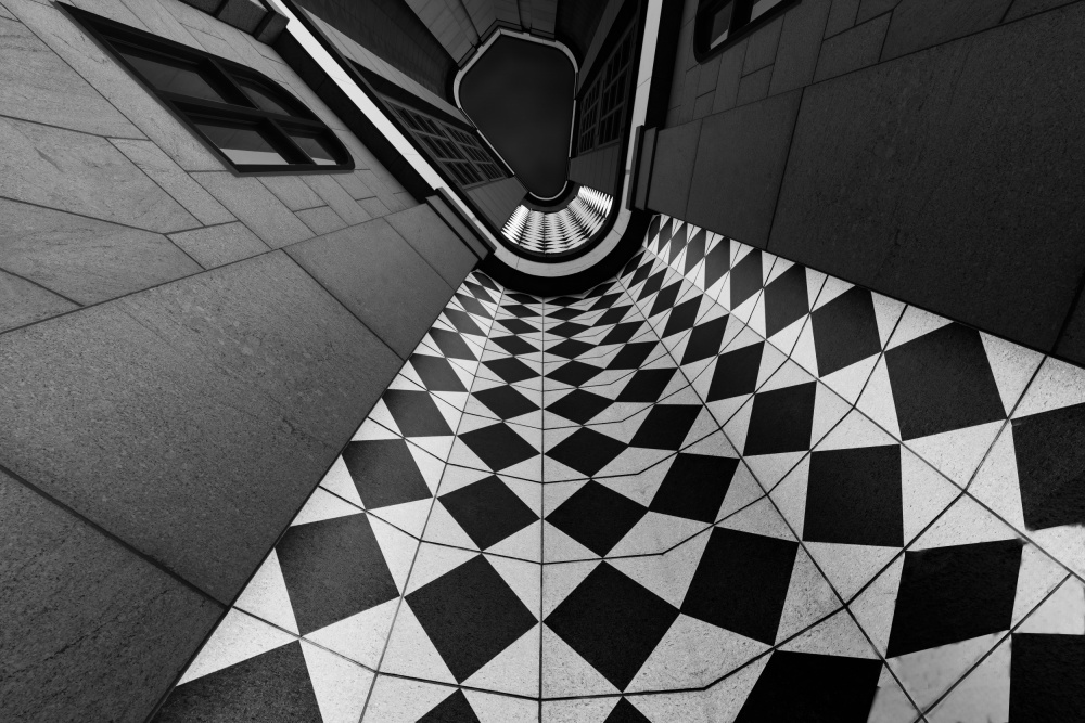 Checkerboard Corner van Dominic Vecchione