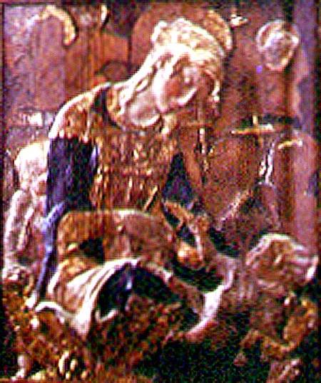 Madonna and Child (polychrome plaster, wood, leather van Donatello