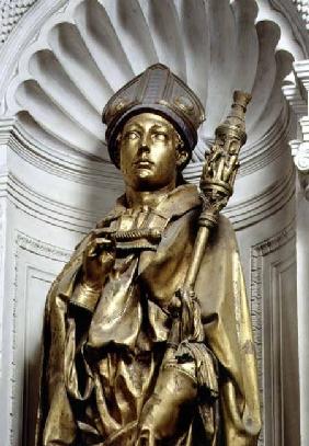 St. Louis of Toulouse, detail of sculpture