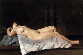 Female Figure Lying on Her Back, 1912 (oil on canvas)