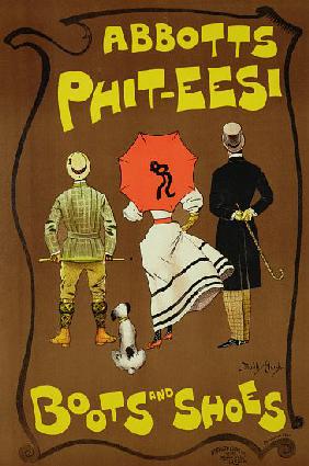Reproduction of a poster advertising 'Abbotts Phit-Eesi Boots and Shoes'
