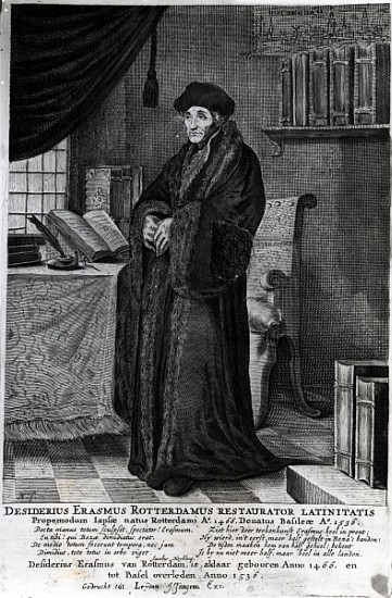 Desiderius Erasmus, ''Restorer of the Latin language'' van Dutch School