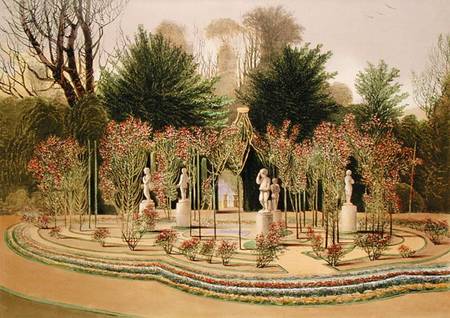 The Rose Garden at Nuneham Courtney, Near Oxford van E. Adveno Brooke