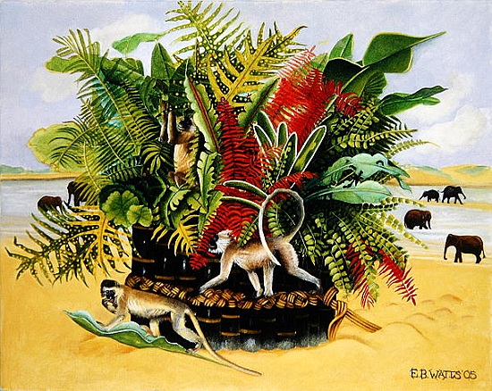 Jungle Still Life van E.B.  Watts