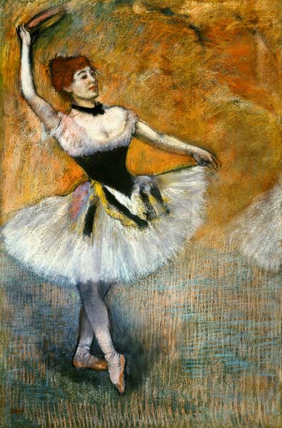 Tänzerin mit Tambourin van Edgar Degas