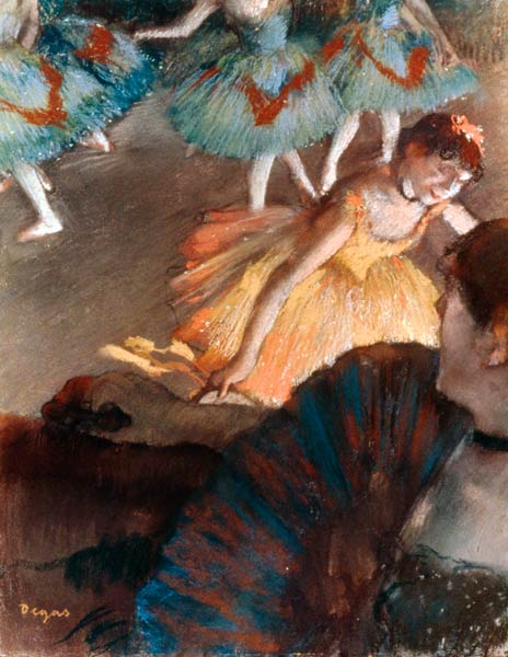 Ballett, von einer Loge aus gesehen van Edgar Degas