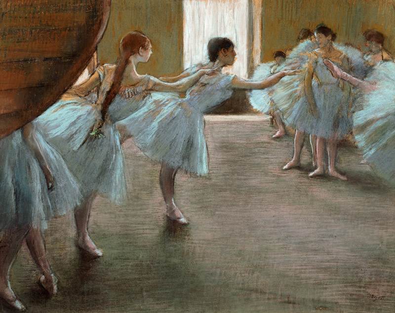 Dancers at Rehearsal, van Edgar Degas