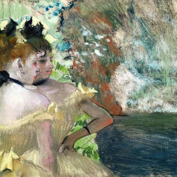 Dancers in the Wings van Edgar Degas