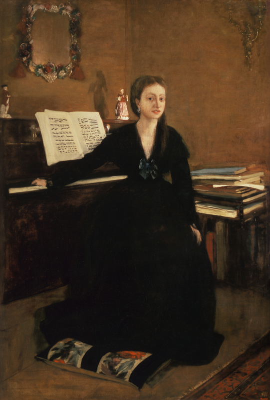 Madame Camus am Piano. van Edgar Degas