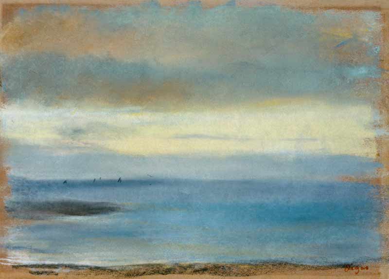 Marine sunset van Edgar Degas