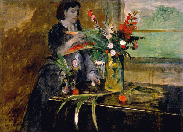 Portrait of Estelle Musson Degas van Edgar Degas