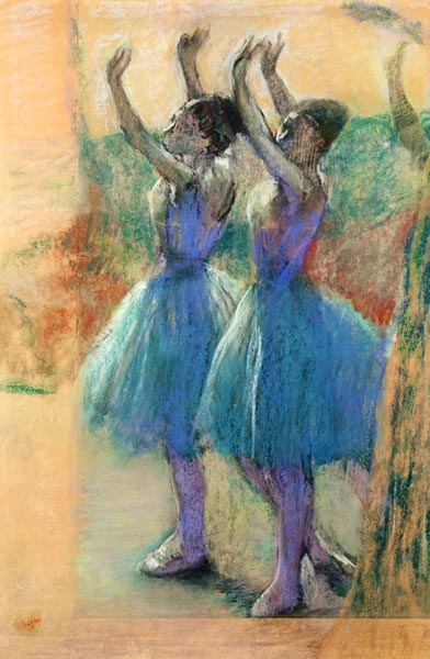 2 danseressen - Edgar Degas van Edgar Degas