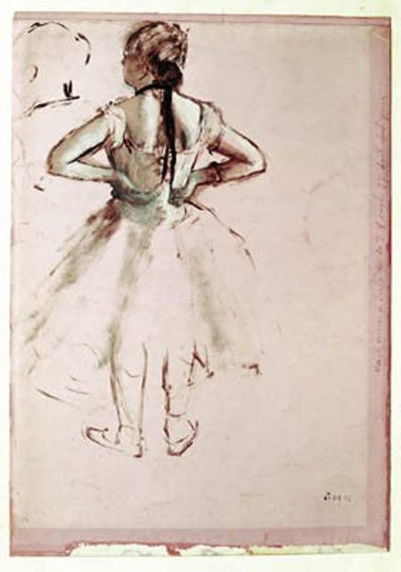 Dancer viewed from the back van Edgar Degas