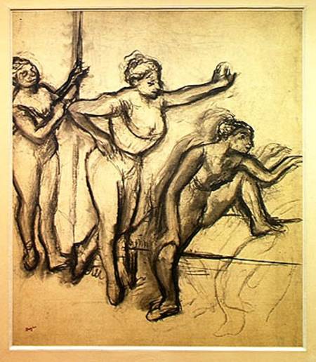 Three Dancers van Edgar Degas