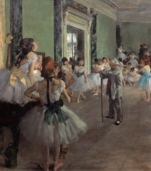 De balletklas - Edgar Degas van Edgar Degas