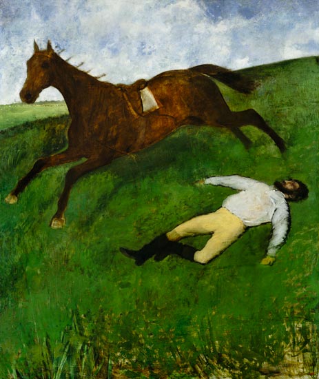 Der gestürzte Jockey. van Edgar Degas