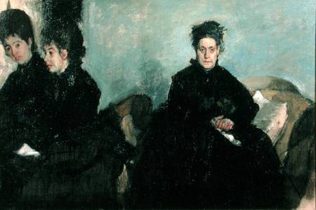 The Duchess de Montejasi and her daughters Elena and Camilla van Edgar Degas
