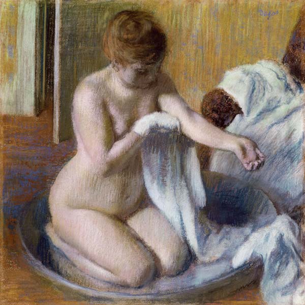 Femme au tub van Edgar Degas