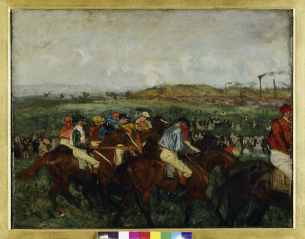 Gentlemen Race van Edgar Degas