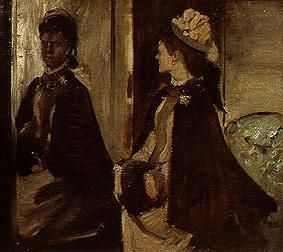 Madame Jeantaud vor dem Spiegel van Edgar Degas