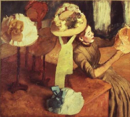 The Millinery Shop van Edgar Degas