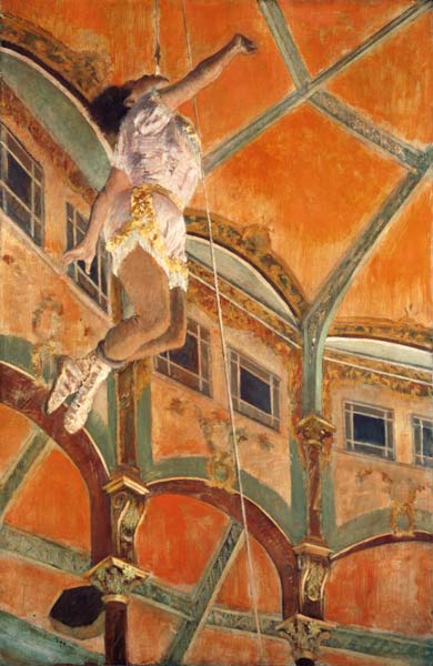 Miss La La in circus Fernando van Edgar Degas