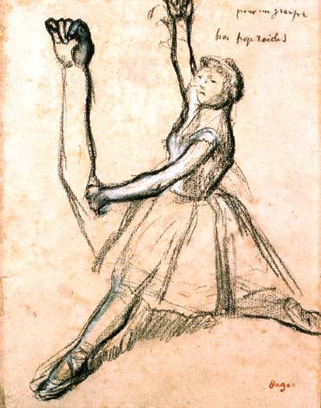 Study of a Dancer van Edgar Degas