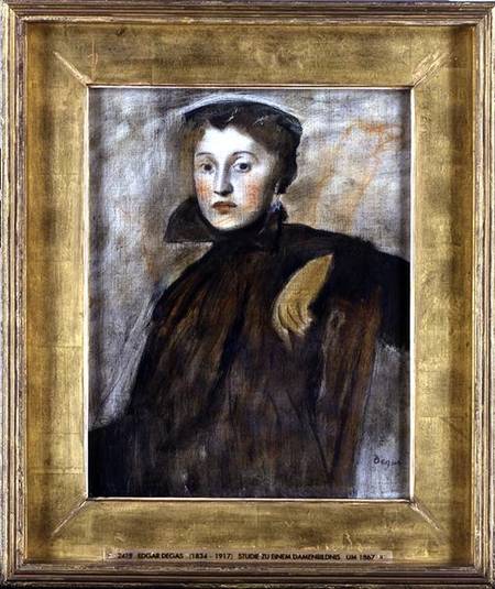 Study for a Portrait of a Lady van Edgar Degas